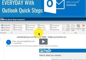 Save Time EVERYDAY With Outlook Quick Steps