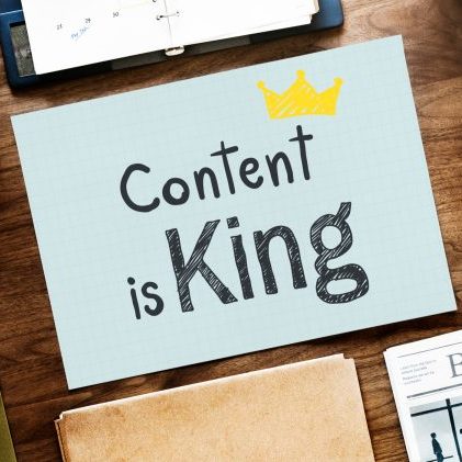 content-is-king-written-paper